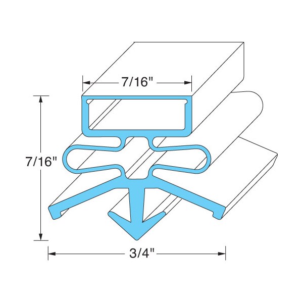 True Door Gasket 26 X 27 7/8 in E810816 - main